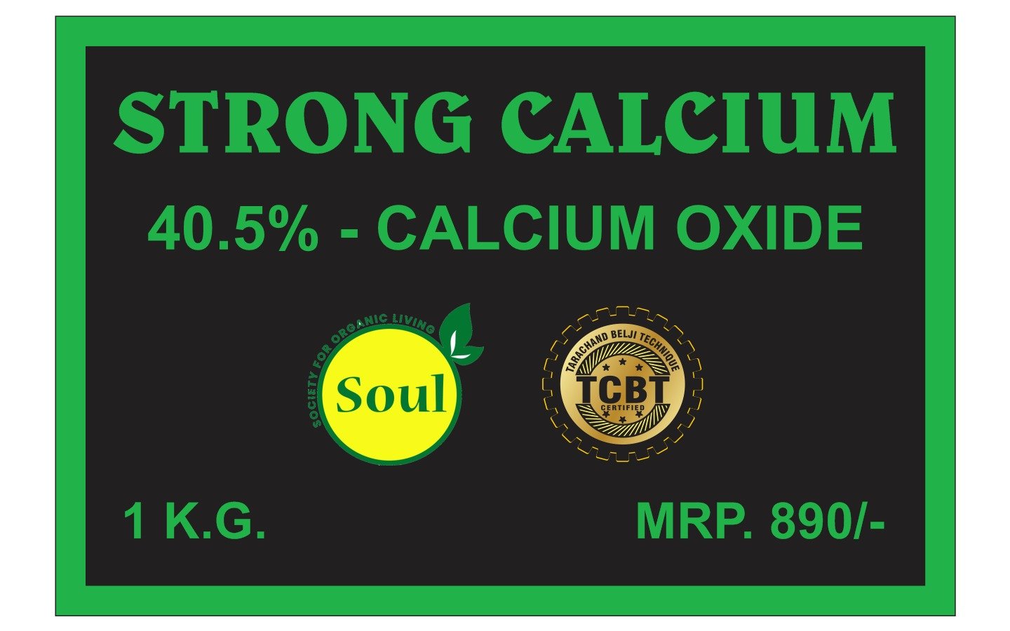 Strong Calcium 40.5% - SOUL SOCIETY FOR ORGANIC FARMING
