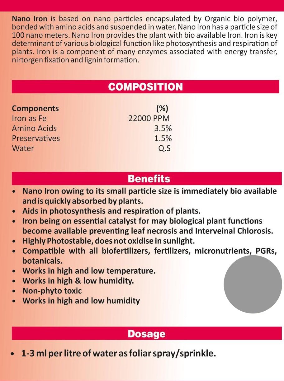 Nano Particle Iron - SOUL SOCIETY FOR ORGANIC FARMING