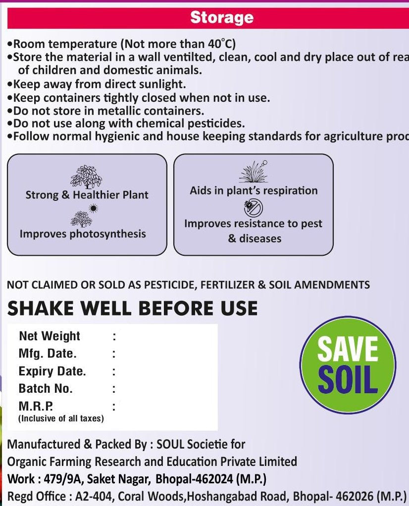 Nano Particle Manganese - SOUL SOCIETY FOR ORGANIC FARMING