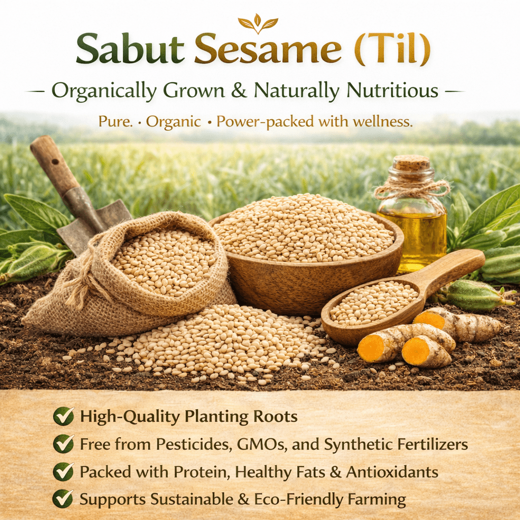 Sabut Sesame | Organically Grown Til by Dilip Ribadiya - SOUL SOCIETY FOR ORGANIC FARMING